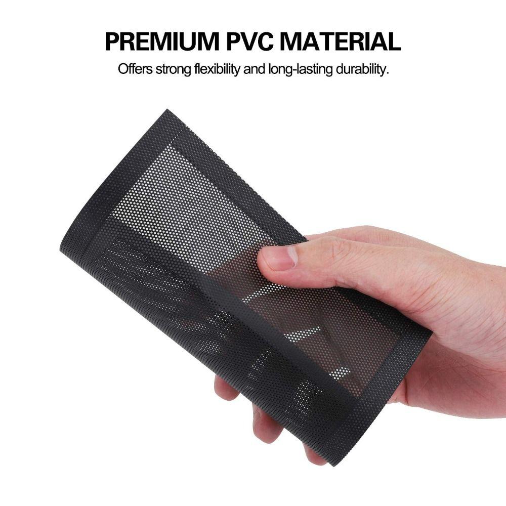 Schwarzes PC-Lüfter-Staubgitter PVC PC-Kühlerfilter Neue Computer-Lüftergitter Computer-Kühlerlüfter