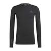 Mens Techfit Tonal Logo Compression Long-Sleeved Workout T-Shirt