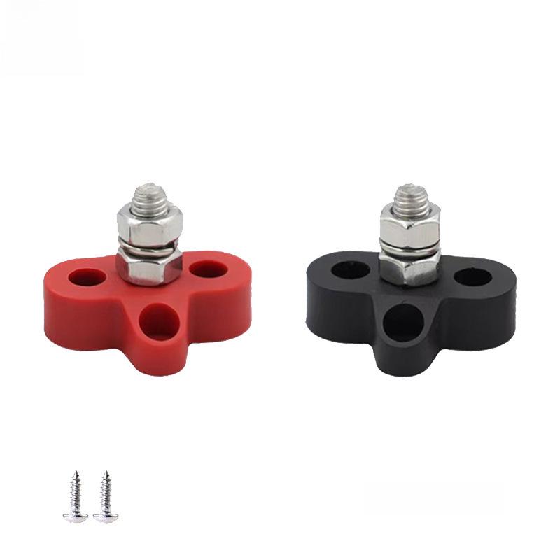 Heavy Duty 12V/24V Battery Terminal Block for Car, RV, Yacht - M6/M8/M10 Stud