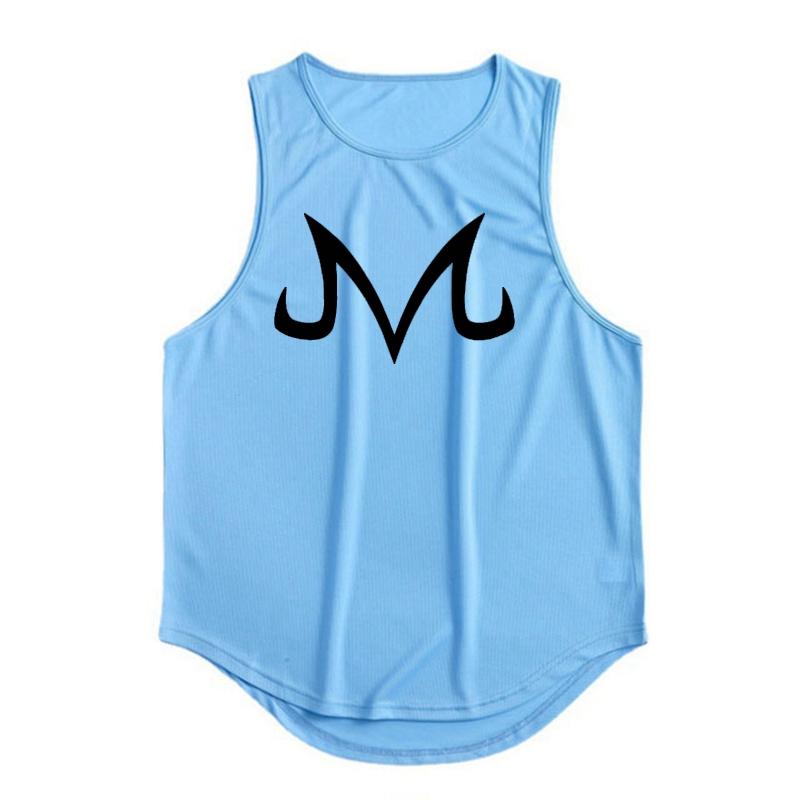 Anime Z T Gym Gilet Muscolare da Uomo in Rete Senza Maniche per Fitness Corsa Abbigliamento da Allenamento Canottiere da Bodybuilding Canotta ad Asciugatura Rapida