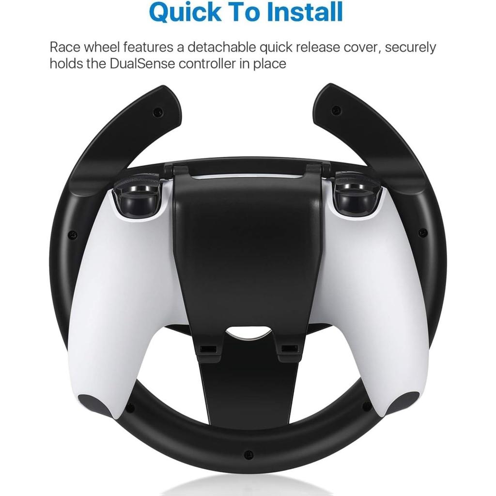Uchwyt na kierownicę do gier wyścigowych PS5, uchwyt na uchwyt do gamepada Joypad Grip do kontrolera Sony PlayStation 5 do gier samochodowych