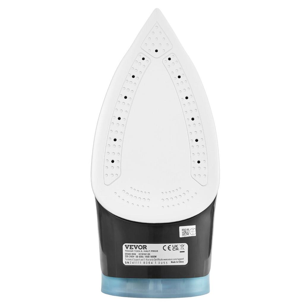 Steam Iron 1600W Iron for Clothes Auto Shut-Off Self-Cleaning for Ironing