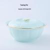Pumpkin Green Ceramic Serving Bowl