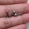 Stainless Steel Ball Cartilage Stud Earrings - 3/4/5mm Sizes