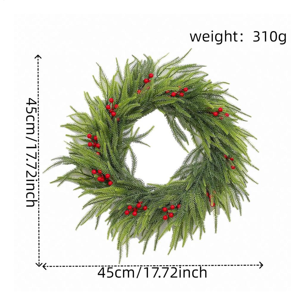 Pine Garland For Door Festive Ornament Realistic Artificial Pine Garland Christmas Decoration For Living Room Dining Room Wall