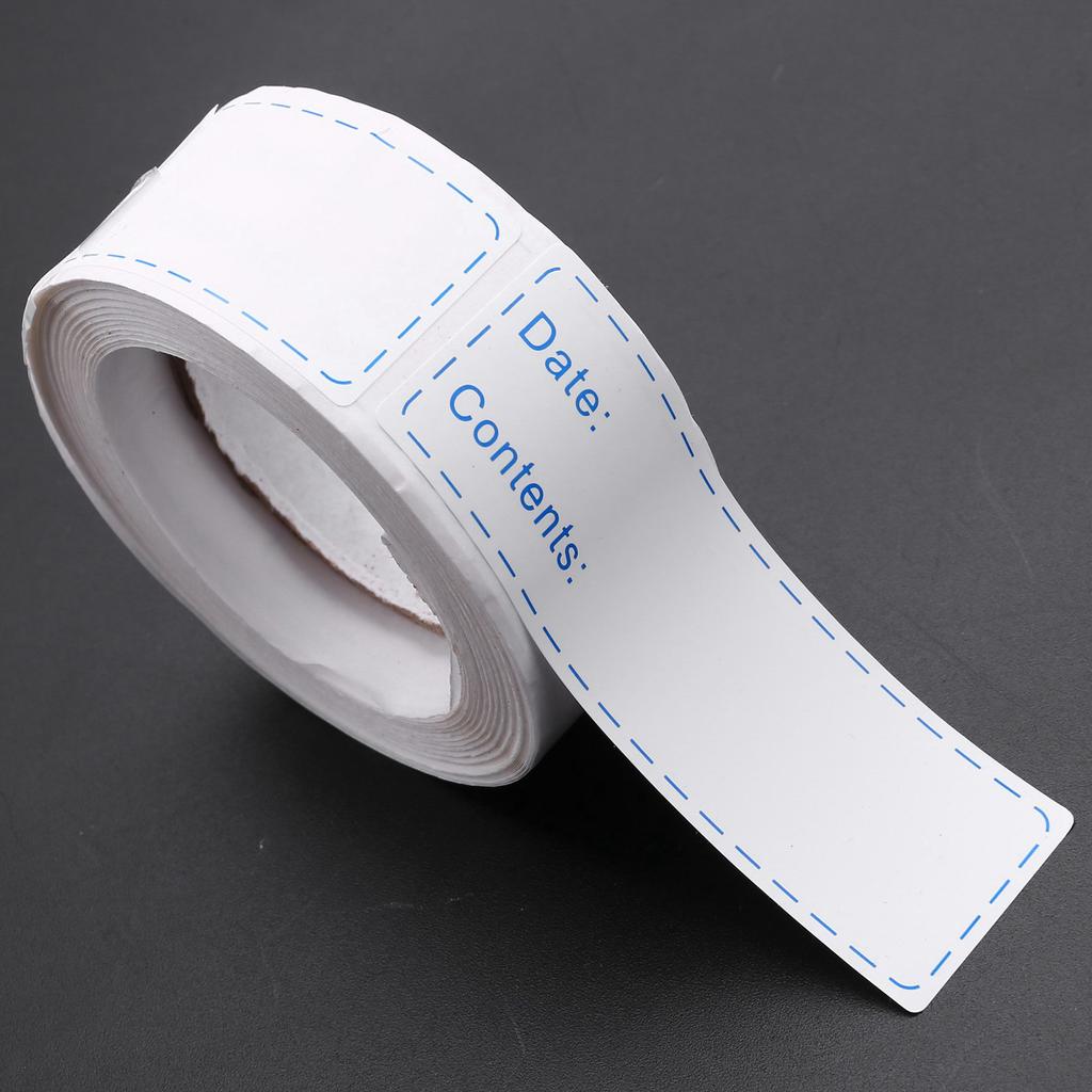 ABBY-900Pcs Removable Freezer Labels 1 X 3 Inch Food Storage Stickers, Refrigerator Freezer Paper Label Easy Clean