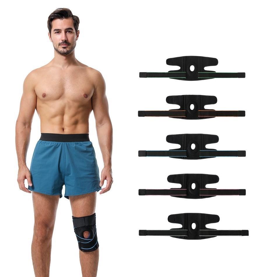 1 PC Kneepad Men Pressurized Sports Elastic Knee Pads Support Gym Fitness Gear Basketball Volleyball Brace Protector