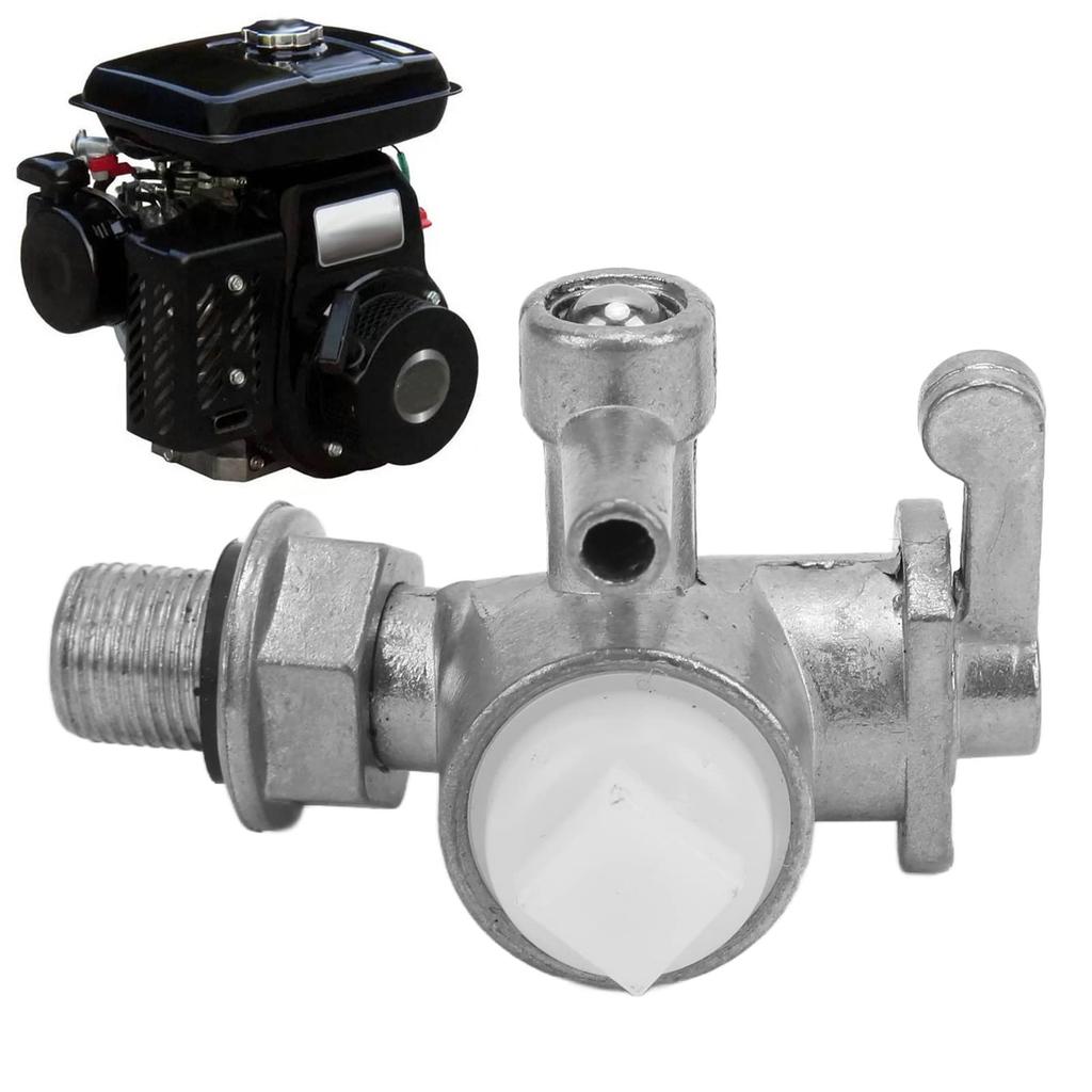 Fuel Cock, Fuel Valve Switch, Metal 064‑20064‑00 Fuel Switch Valve, Fuel Valve Cock, Replaces Robin EY15/EY20