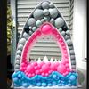 1Pc 73cm Balloon-Filled Shark KT Board Frame Without Balloon,Easy Snap-Together, Perfect for Blue Ocean Theme Birthday Decor & Photography