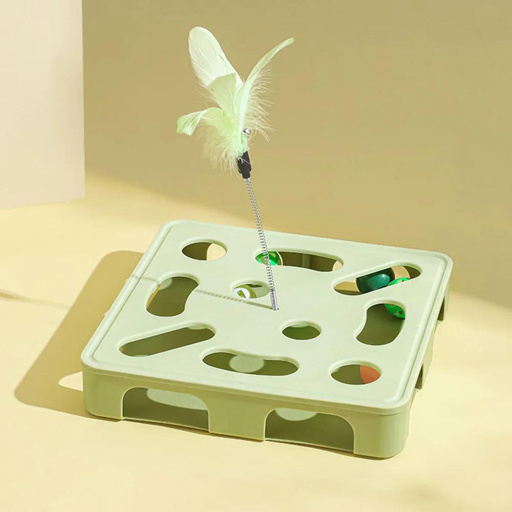 Cat Toy for Self-Entertainment; Cheerful Puzzle Ball To Drain Energy; Cat Spinner Pet Toy.