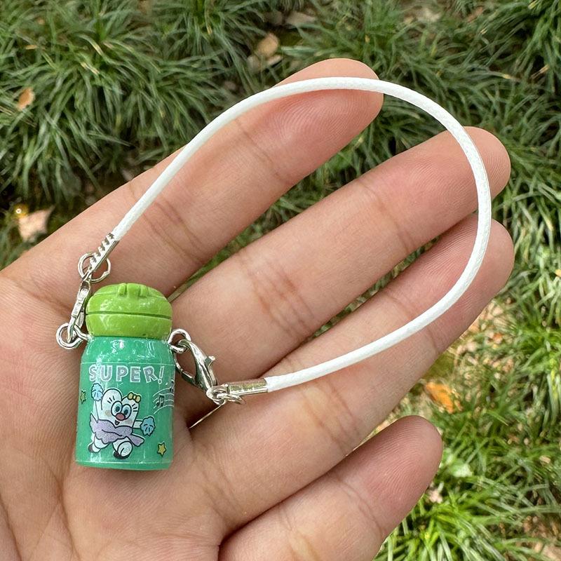 Insulated Mini Kettle Cup Pendant - Cute Milk Bottle Doll Accessories for DIY Simulation