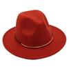 Top Hat Wool Felt Hat Men'S And Women'S Wool Hat Jazz Hat Flat Edge Sun Hat Tide