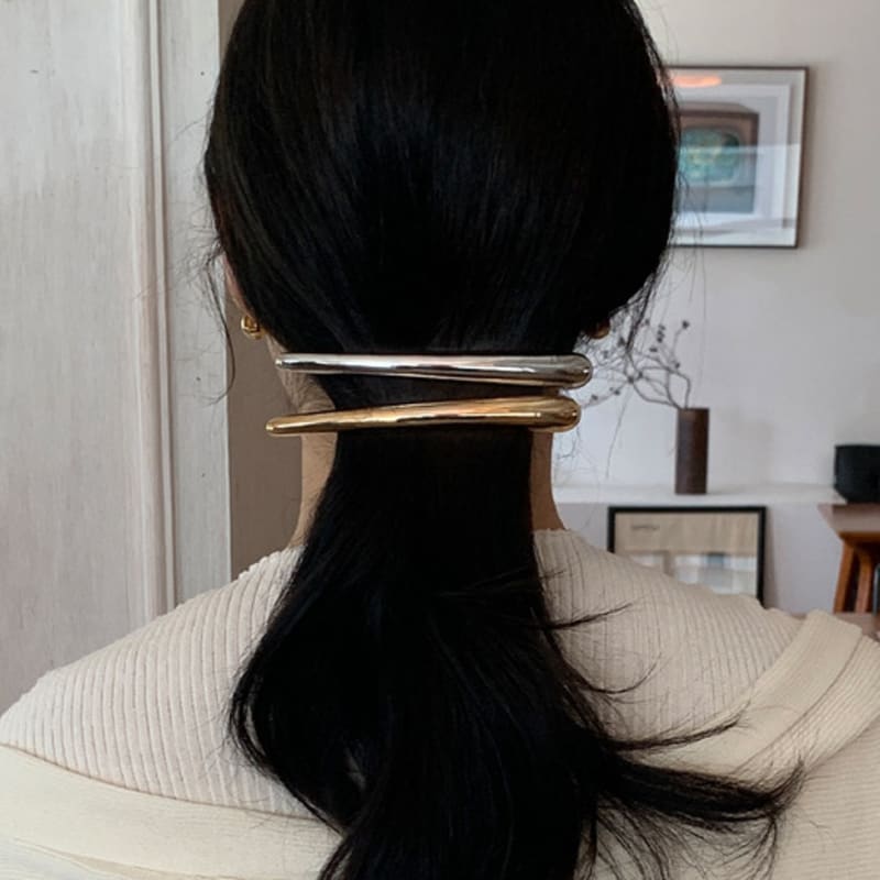 Byweekend Dune Metal Hair Pin_gold