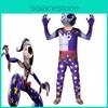Sundrop Fnaf Костюм Клоуна Косплей для Хлопчиків Дівчаток Боді Маска Вечірній Комбінезон Ідеально Підходить для Хелловіну Косплею та Вечірок