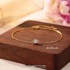 S925 Sterling Silver Four-Leaf Clover Women's Bracelet with Zircon