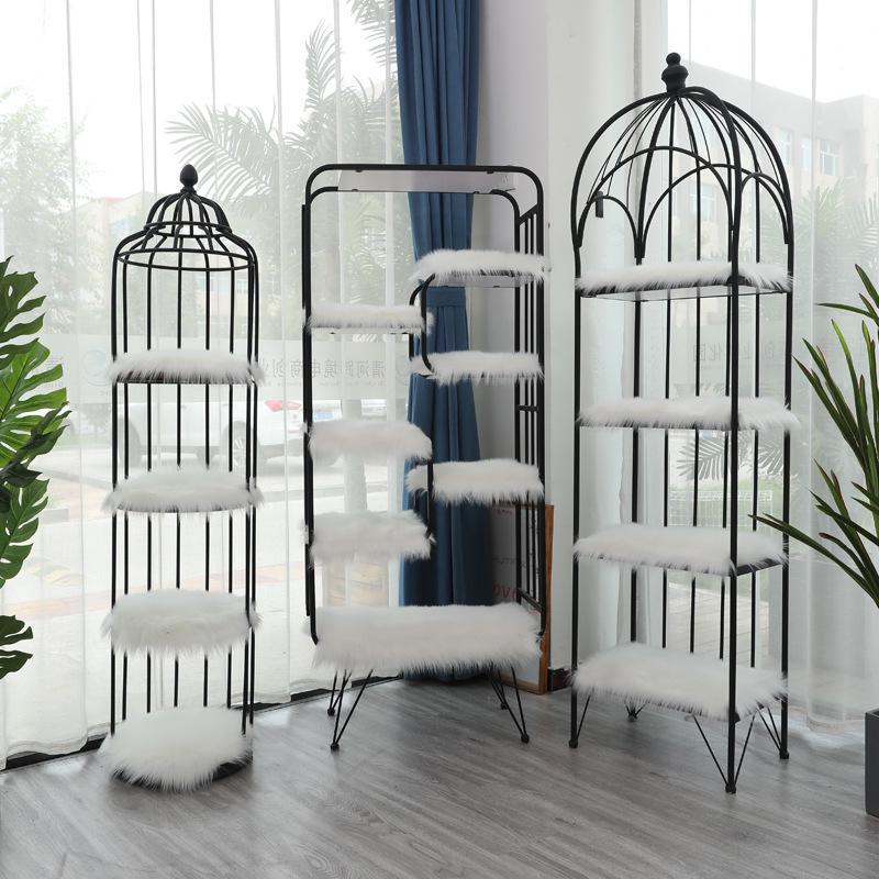 Plush White Fur Mat for Window Display, Cabinet Padding, Shoe Cushion, or Booth Carpet