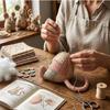 Handmade Patchwork Mouse Kit Pre Cut Fabric Mouse Sewing Kit Patchwork Craft Kit  Craft Learning
