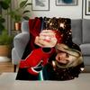 Red Hero Suit with Sparkling Lights Blanket Flannel Throw Blanket for Sofa, Bed, Travel, Camping, Office, Couch, Chair