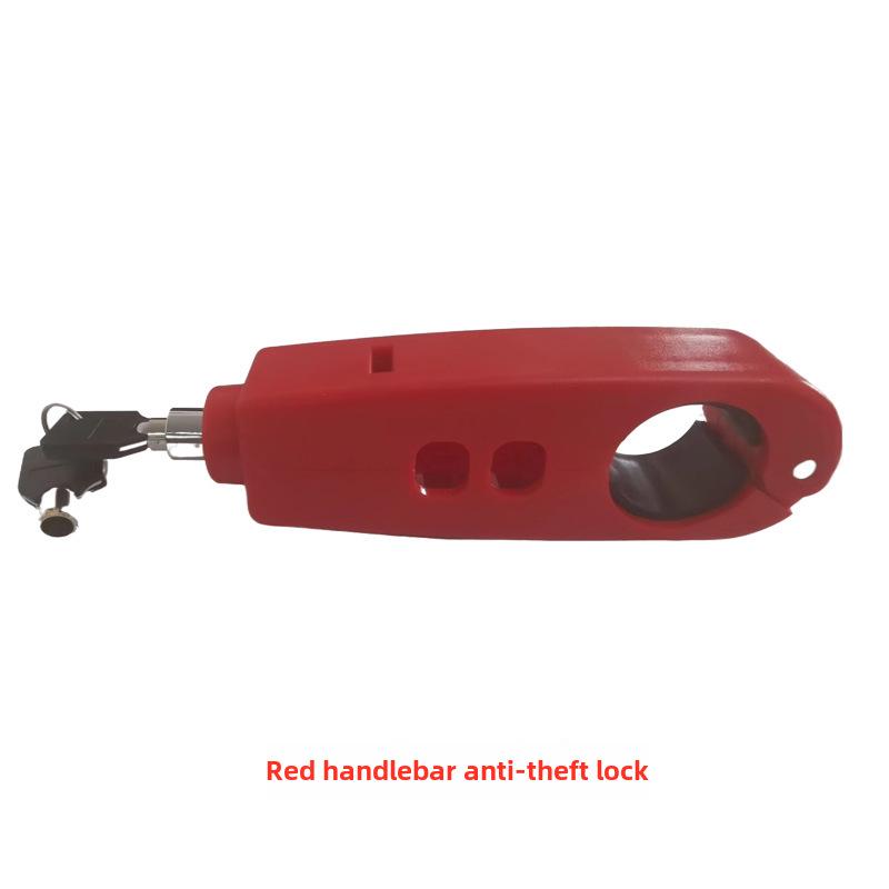 Univerzální zámek proti krádeži elektrického vozidla: Brzda z lehké slitiny, řídítka, plyn, skútr, motocykl a ochrana klaksonu