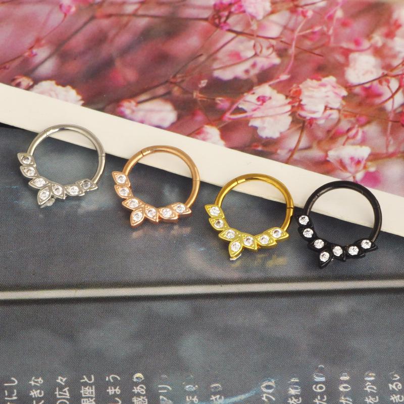 Cross-Border Angel Wings Nose Ring and Ear Bone Stud Piercing Jewelry