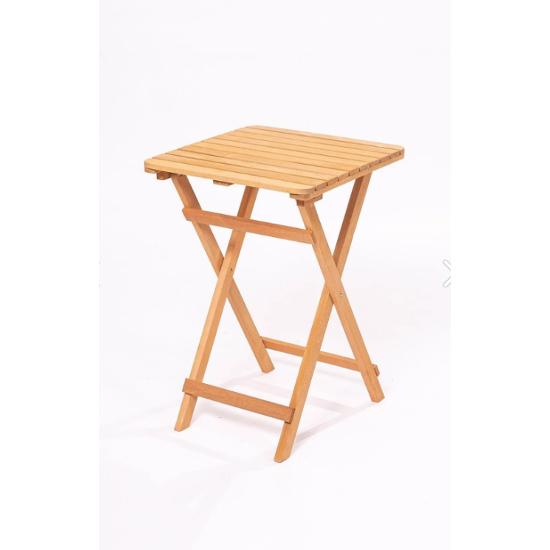 Balcony Garden Kitchen 3-Piece Bistro Set Folding Table-chair 50x50 Table with Back and Seat Cushion