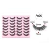 Cross-border European and American Style Flared Lashes, 14 Pairs of Thick, Curled, Naturally Three-dimensional One-piece Lashes