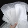 Handmade Pearlescent Floral Organza Wedding Stage Backdrop Fabric