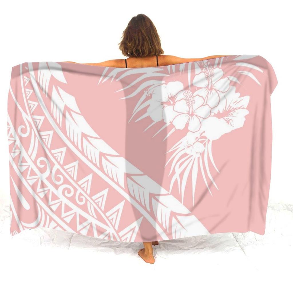 Soft And Comfortable Fabric Summer Beach Holiday Sun Sarong All-In-One Cover Coat Polynesian Print Tailored Women'S Sarong