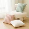 1 Stück doppelseitige dekorative Kissenbezüge aus Plüsch, gestreifte weiche Kissenbezüge für Sofa, Couch, Schlafzimmer, Heimdekoration, ohne Kissenkern