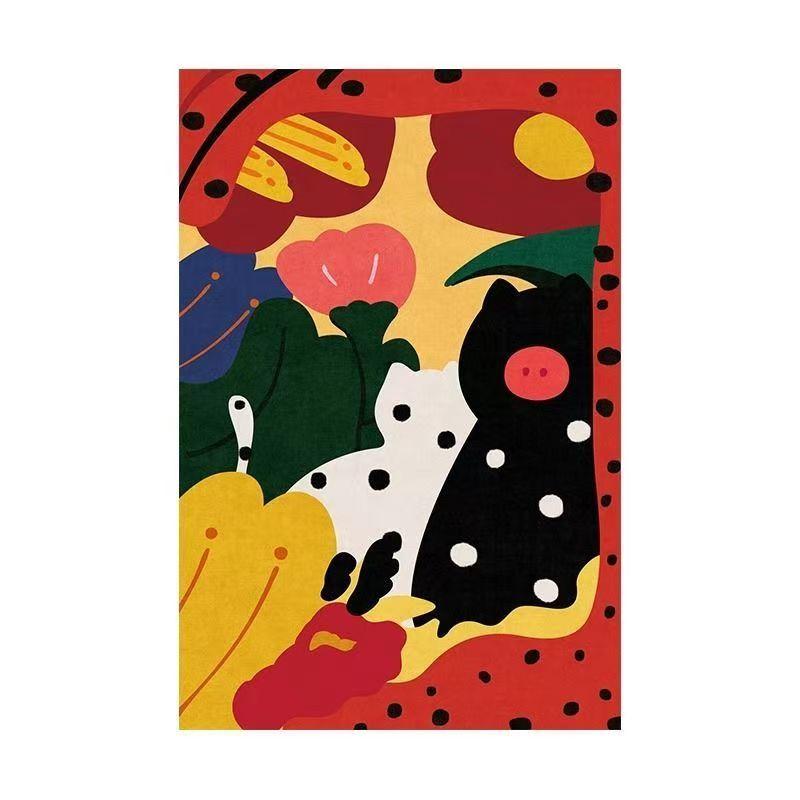 

Абстрактний Килим Вітальня Мистецтво Неправильний Колір Дім Спальня Приліжковий Килимок Легкий у Догляді Гардеробна Кавовий Столик Килим Tapis 200*230cm