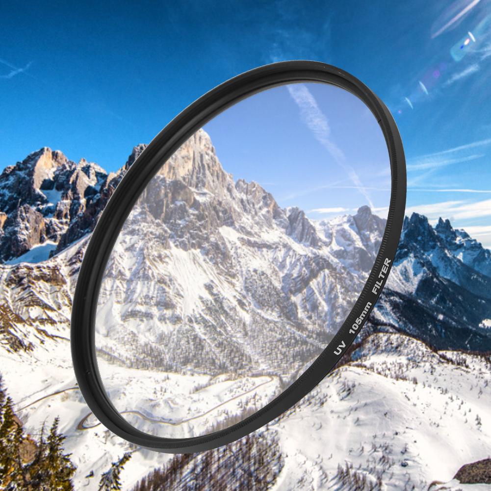 Optical Glass Lightweight 105mm UV Lens Filter Accessory for Canon Nikon Sony Digital SLR Camera