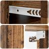 Wall Mounted Nightstand Reclaimed Wood Look 49 x 34.5 x 24 cm