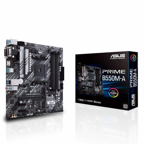 

Материнська плата ASUS AMD B550, сумісна з AM4, PRIME B550M-A [MicroATX]