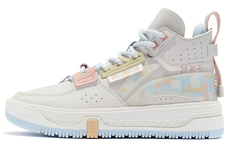 Li Ning Textile, Synthetic Leather Slip Resistant, Abrasion Resistant, Height Increasing Mid top Skateboard Shoes AGCR430-4