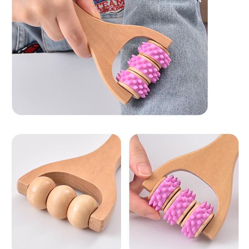 DREAM Wooden Portable Muscle Massager Roller Stick