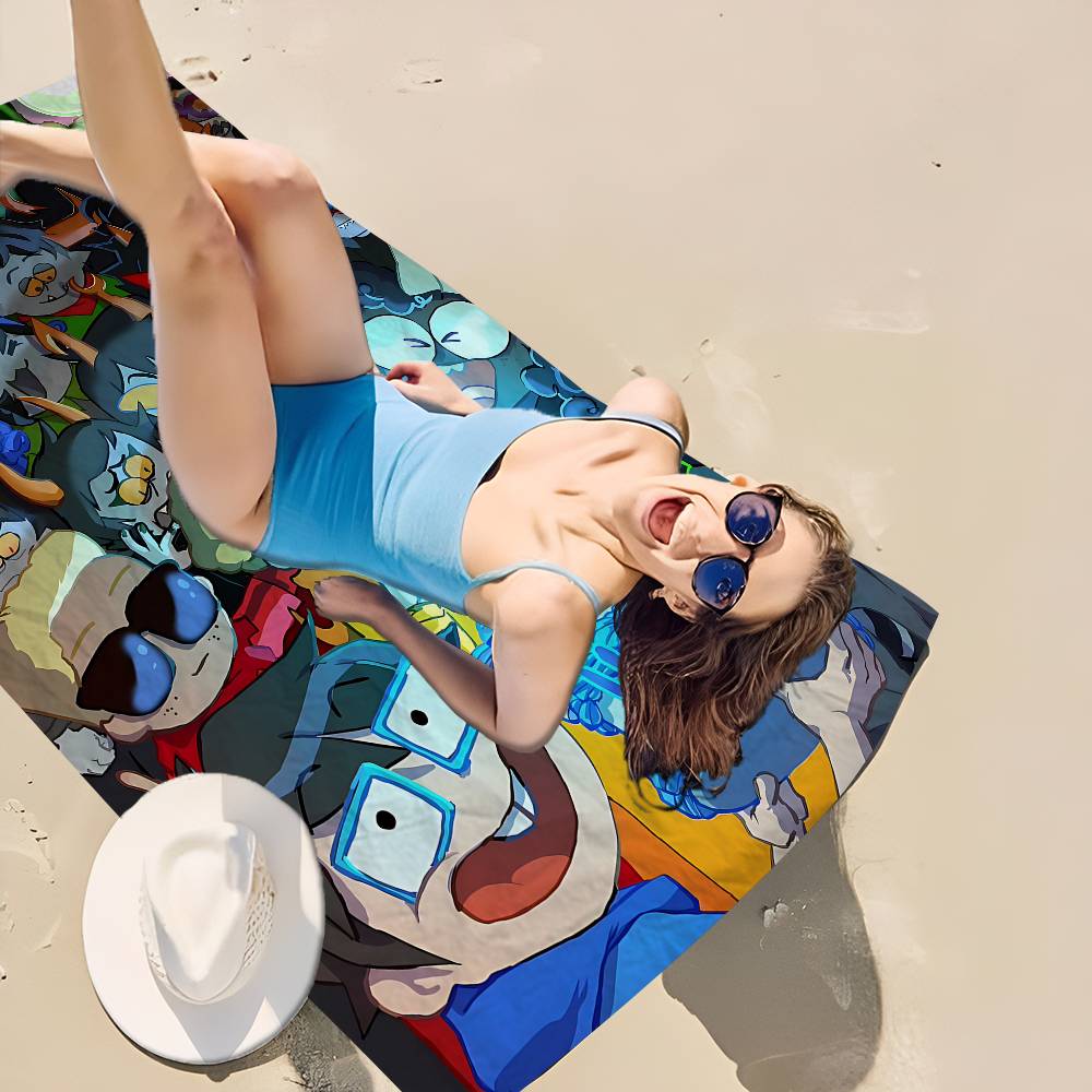 Anime H-Homestucks Microfiber Blanket Quick Drying Beach Towels Oversized Printing Super Absorbent Pool Towel Blanket