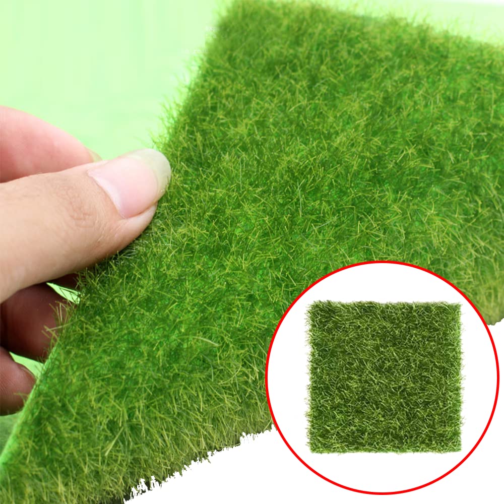 Kunstrasen Modell Miniatur Moos Rasen Baum und Wald für den Bau von Bonsai und Miniaturgärten 5er-Pack Set, Matte, 1515cm, Design, Modelle,