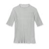 FURINA Cotton Silk Short Sleeve Knit Techno Pleats
