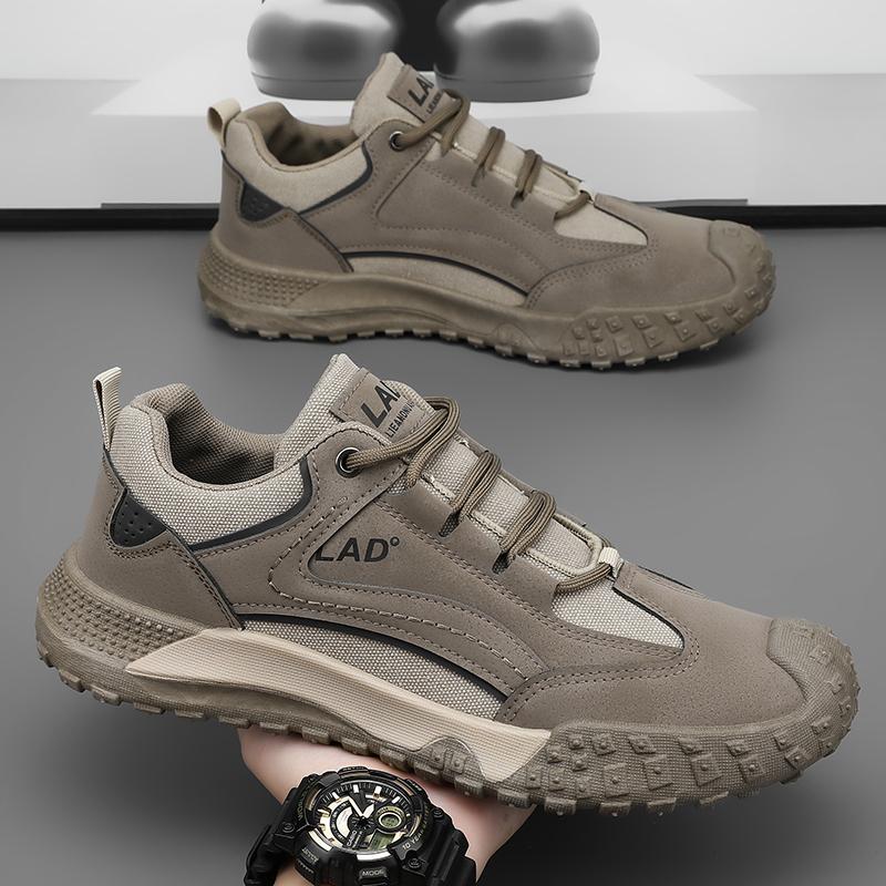 Men's Casual Shoes 2024 Autumn Newest Fashion Light Sneakers Breathable Vintage Style Outdoor Mesh Shoes For Male Wear-Resistant