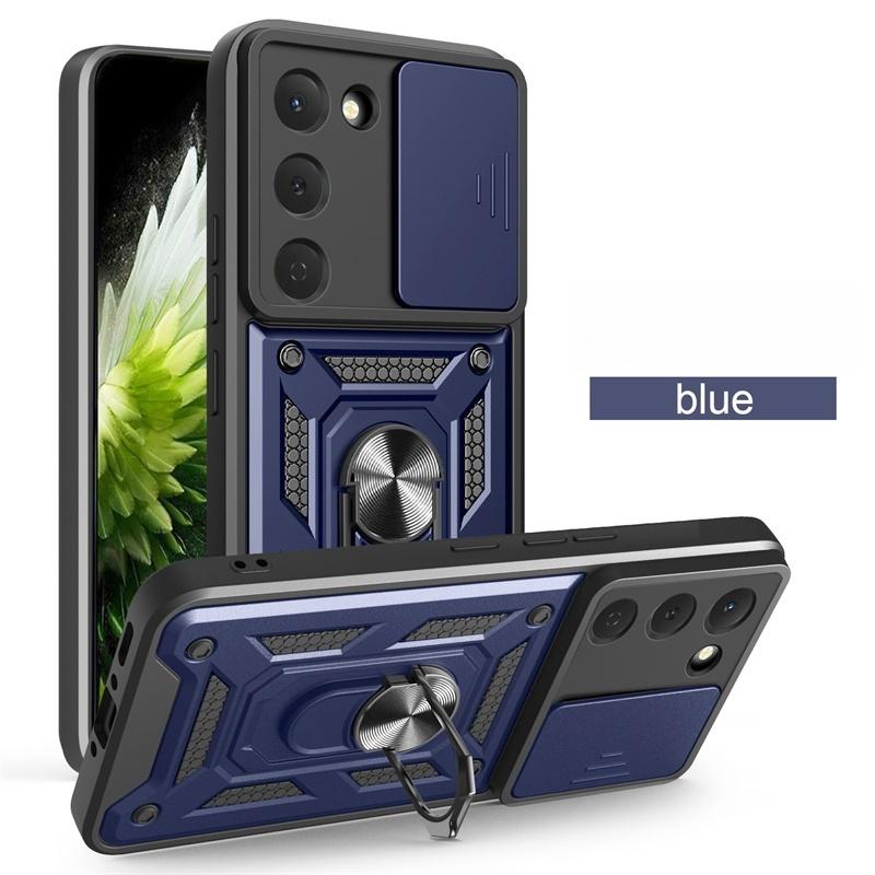 Funda For Tecno Sprak 40 Pro 4G Case Slide Camera Protect Armor Phone Case For Spark 40C Spark40 40Pro Magnetic Ring Stand Cover