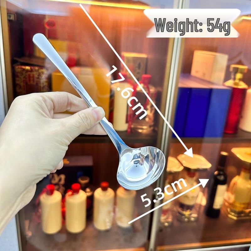 Korean Style Stainless Steel Long-Handle Serving Spoon and Utensil Series