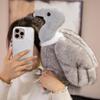 35cm Simulated Vulture Bird Plush Toy Brown Grey Sitting Giant Animal Doll Home Decoration Man Gift