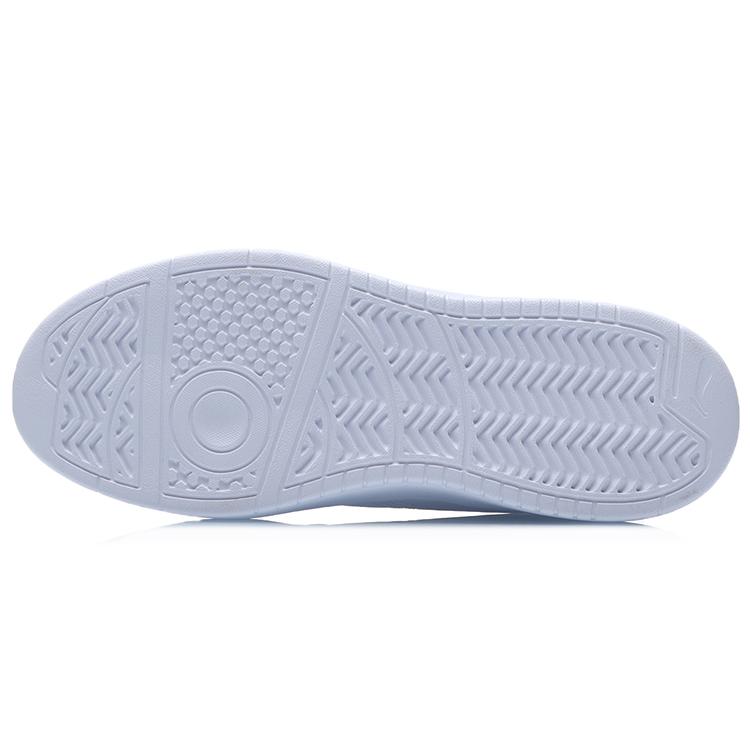 New LiNing Slip Resistant Breathable Lightweight Balance Wear Resistant Low Top Skateboard Shoes Women's White Apricot Red AGCR198-2