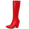 Elastic Thigh High Boots Women Shoes Autumn Winter Black Red White Wedge High Knee Boot Fetish Party Shoes Ladies Large Size