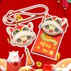 Chinese New Year Plush Purse Pendant 2025 Snake Lucky Money Pocket Red Envelopes