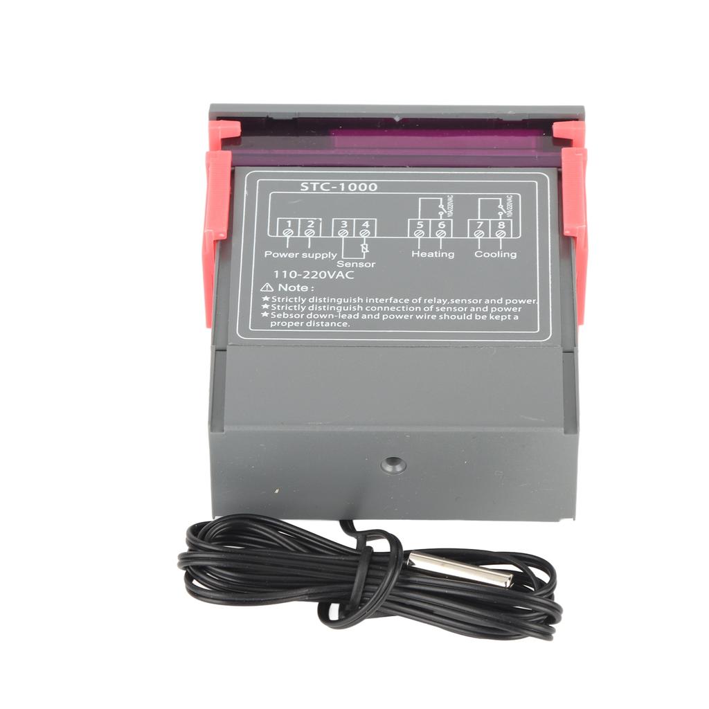 Digital Temperature Controller Temp Sensor Electric Thermostat Control 110‑220V