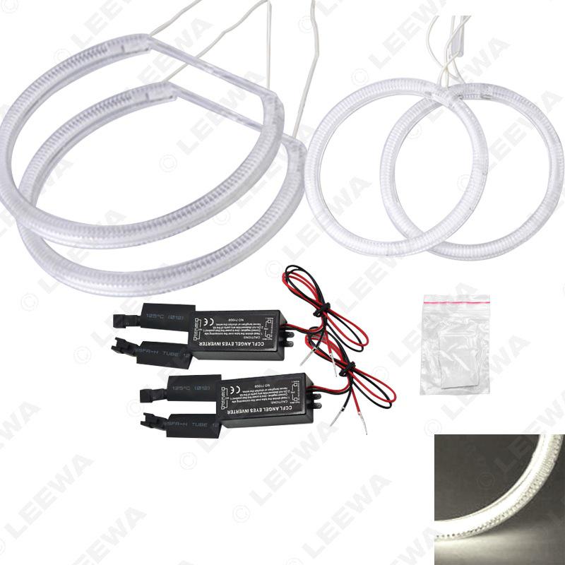 

Фары Mitsubishi Lancer X с CCFL ангельскими глазками. белый