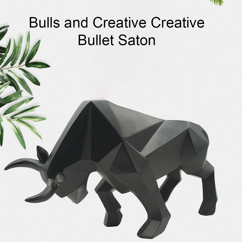 Exquisite Decoration Bulls Sculpture Made Of Resin Bull Statue Ornament Resin Bull Sculpture