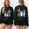 Nightmare Before Christmas Printed Womens Round Neck Sweatshirt AutumnWinter Fashion Trend Pure Cotton Top Neutral Sweatshirt