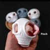 1/2Pcs Squeeze Skulls With Blood And Maggots Halloween Prank Toys Halloween Stress Balls Squeeze Skull Fidget Decompression Toy